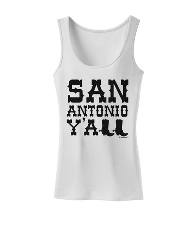 San Antonio Y'all - Boots - Texas Pride Womens Tank Top by TooLoud-Womens Tank Tops-TooLoud-White-X-Small-Davson Sales