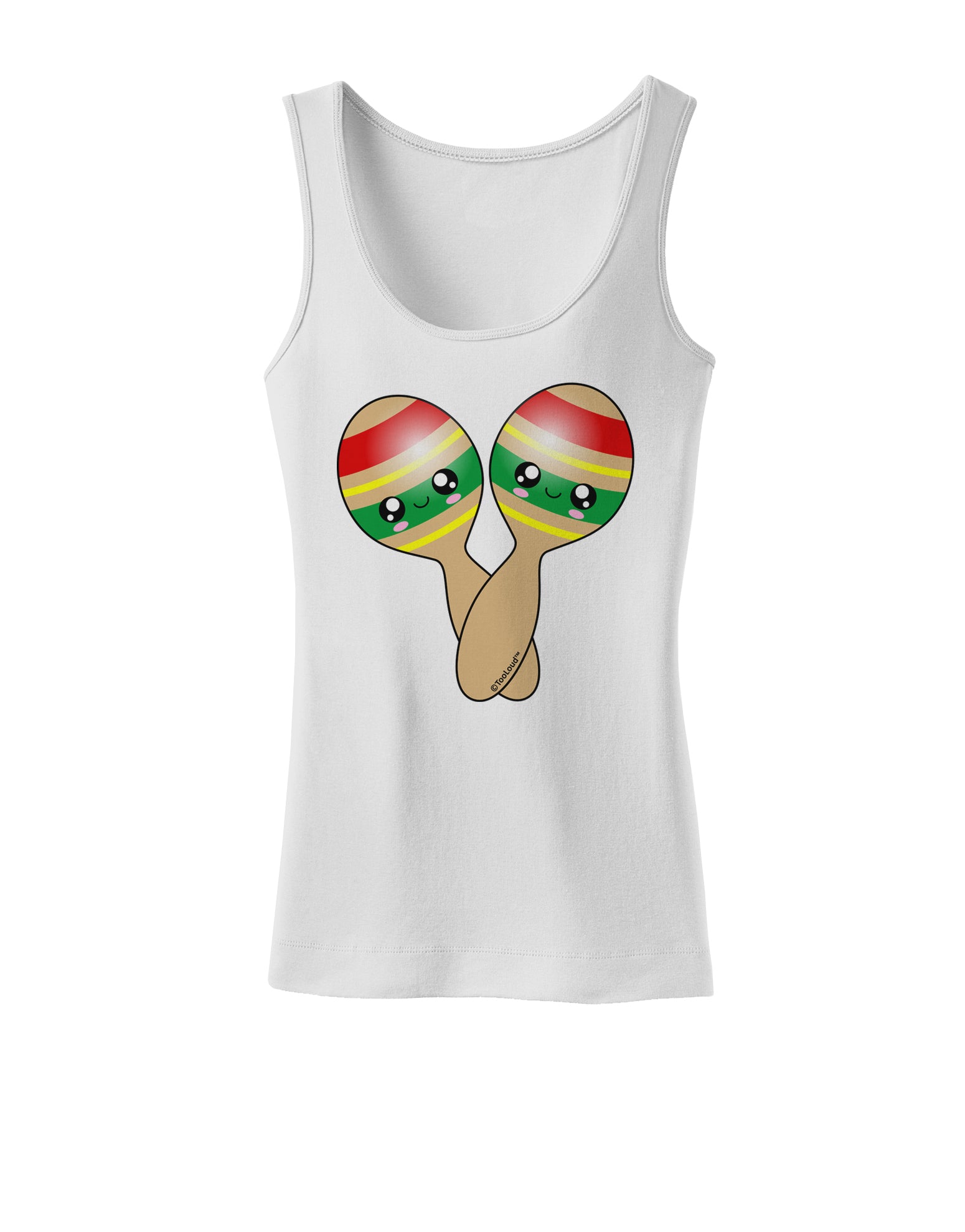 Cute Maracas Design Womens Tank Top by TooLoud-Womens Tank Tops-TooLoud-White-X-Small-Davson Sales