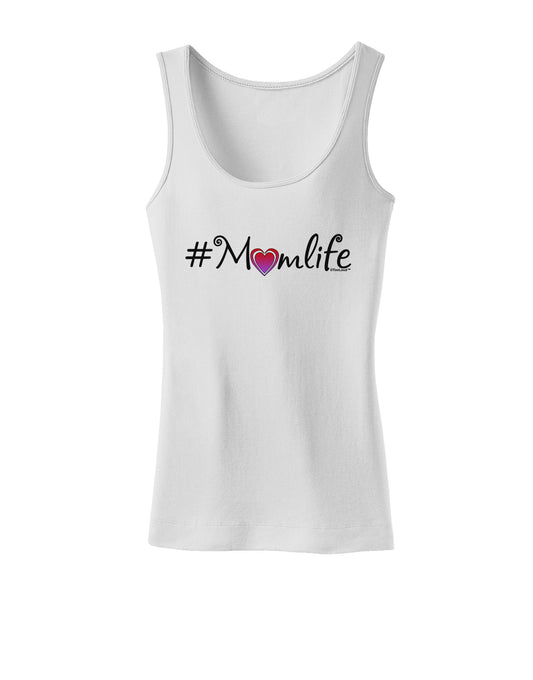Hashtag Momlife Womens Petite Tank Top-TooLoud-White-X-Small-Davson Sales