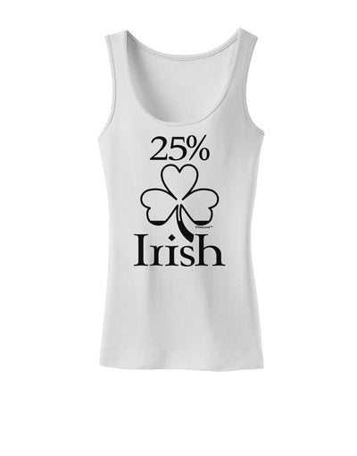 25 Percent Irish - St Patricks Day Womens Tank Top by TooLoud-Womens Tank Tops-TooLoud-White-X-Small-Davson Sales