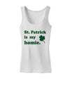 St Patrick is my Homie Womens Tank Top-Womens Tank Tops-TooLoud-White-X-Small-Davson Sales