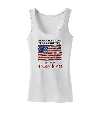 Remember - Veterans Womens Tank Top-Womens Tank Tops-TooLoud-White-X-Small-Davson Sales