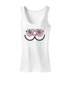 Kyu-T Face - Kawa Patriotic Sunglasses Womens Tank Top-Womens Tank Tops-TooLoud-White-X-Small-Davson Sales