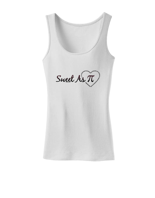 Sweet As Pi Womens Petite Tank Top-TooLoud-White-X-Small-Davson Sales