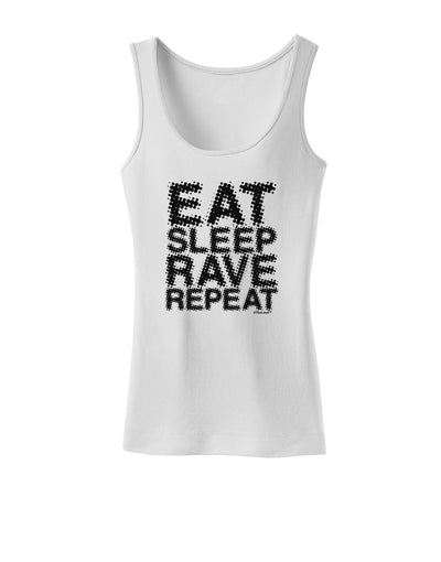 Eat Sleep Rave Repeat Womens Tank Top by TooLoud-Womens Tank Tops-TooLoud-White-X-Small-Davson Sales