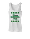 Seeing Double St. Patrick's Day Womens Petite Tank Top-TooLoud-White-X-Small-Davson Sales