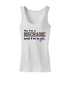 TooLoud Yes I am a Mechanic Girl Womens Petite Tank Top-TooLoud-White-X-Small-Davson Sales