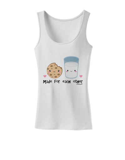 Cute Milk and Cookie - Made for Each Other Womens Tank Top by TooLoud-Womens Tank Tops-TooLoud-White-X-Small-Davson Sales