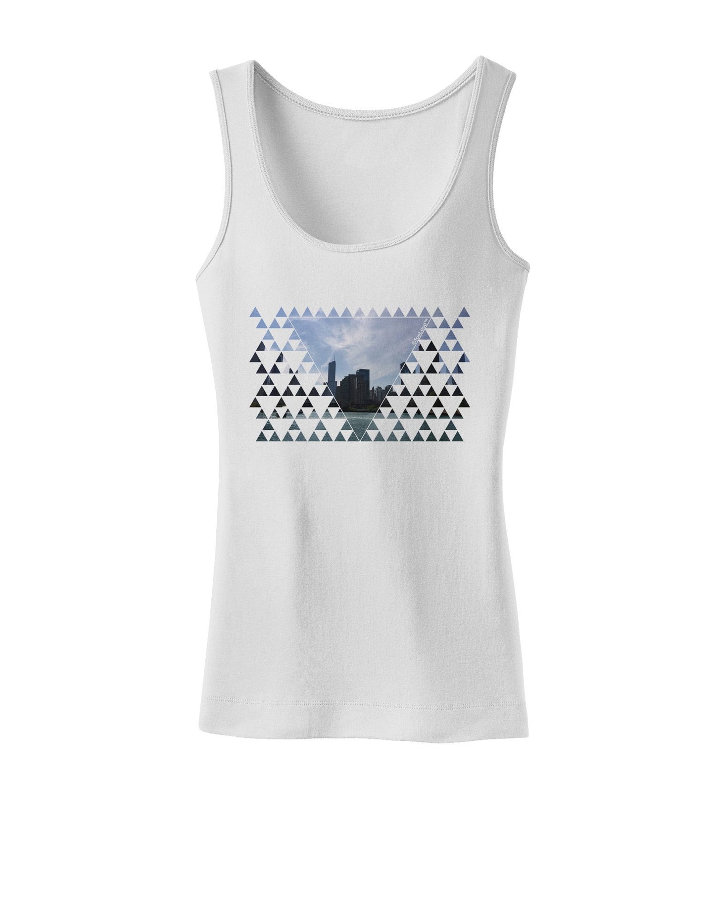 Chicago Triangles Womens Tank Top-Womens Tank Tops-TooLoud-White-XXXX-Large-Davson Sales