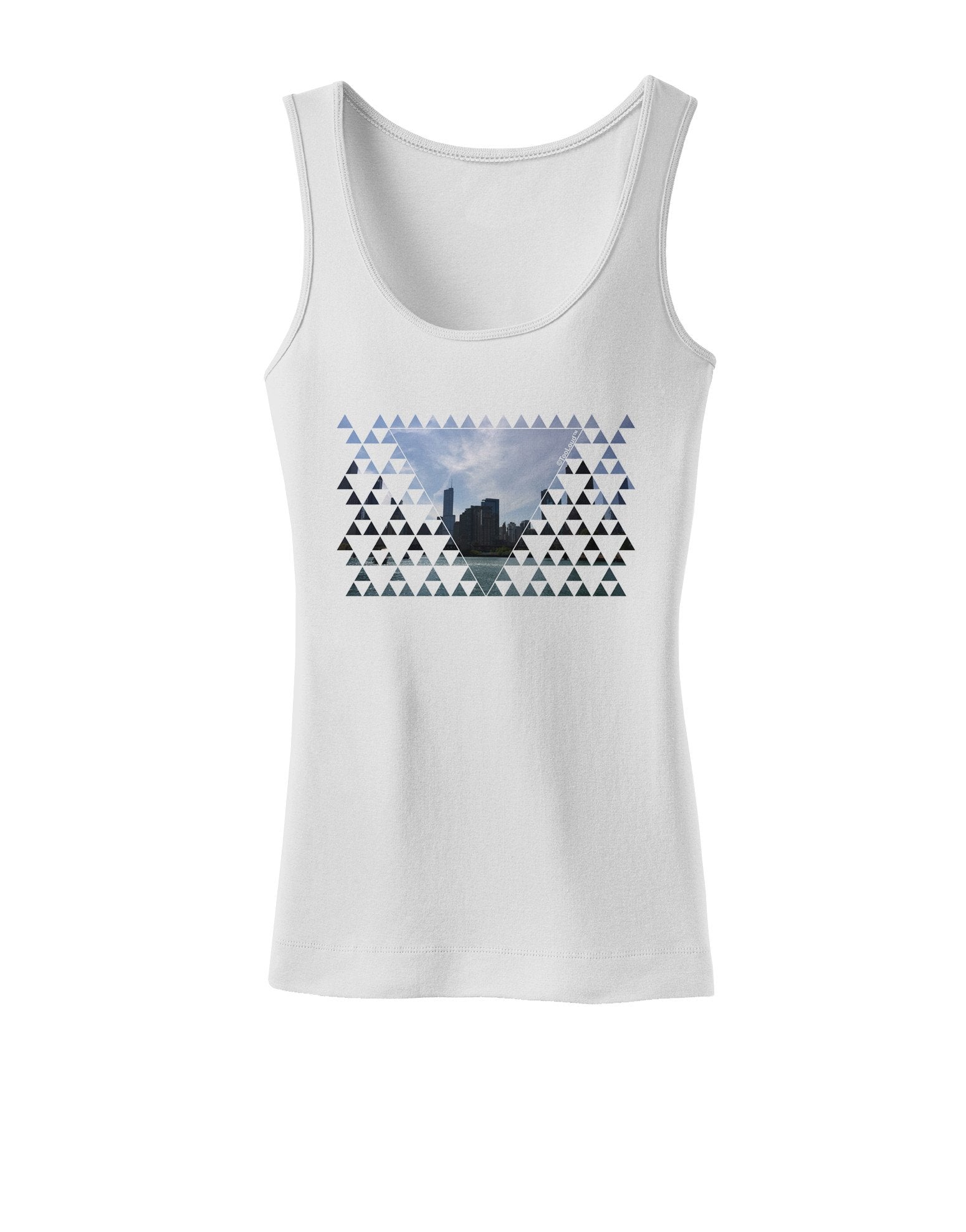 Chicago Triangles Womens Tank Top-Womens Tank Tops-TooLoud-White-XXXX-Large-Davson Sales