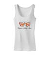 Rescue Adopt Love Womens Petite Tank Top-TooLoud-White-X-Small-Davson Sales