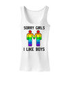 Sorry Girls I Like Boys Gay Rainbow Womens Tank Top-Womens Tank Tops-TooLoud-White-X-Small-Davson Sales