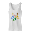 Three Mermaids Womens Tank Top-Womens Tank Tops-TooLoud-White-X-Small-Davson Sales