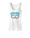 Kyu-T Face - Dewy Cool Sunglasses Womens Tank Top-Womens Tank Tops-TooLoud-White-X-Small-Davson Sales