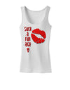 Such a Fun Age Kiss Lips Womens Petite Tank Top-Womens Tank Tops-TooLoud-White-X-Small-Davson Sales