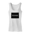 Colorado - United States Shape Womens Tank Top by TooLoud-Womens Tank Tops-TooLoud-White-X-Small-Davson Sales