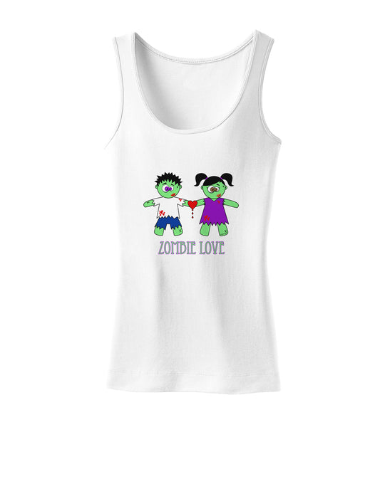 Zombie Love Couple Halloween Womens Tank Top-Womens Tank Tops-TooLoud-White-X-Small-Davson Sales