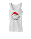 Kyu-T Face Kattia Santa Hat Girl Cat Womens Tank Top-Womens Tank Tops-TooLoud-White-X-Small-Davson Sales