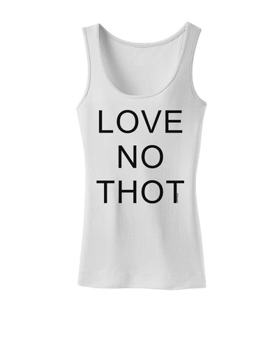 Love No Thot Womens Tank Top-Womens Tank Tops-TooLoud-White-X-Small-Davson Sales