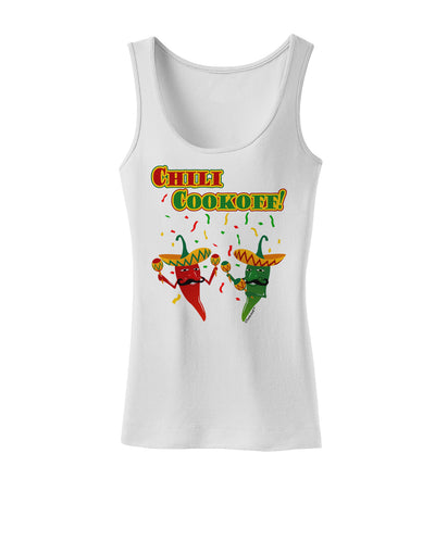 Chili Cookoff! Chile Peppers Womens Tank Top-Womens Tank Tops-TooLoud-White-X-Small-Davson Sales