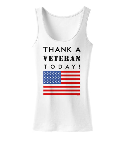 Thank a Veteran Today Womens Tank Top-Womens Tank Tops-TooLoud-White-X-Small-Davson Sales