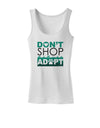 Don't Shop Adopt Womens Petite Tank Top-TooLoud-White-X-Small-Davson Sales