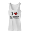 I Heart My Gamer Boyfriend Womens Petite Tank Top-TooLoud-White-X-Small-Davson Sales