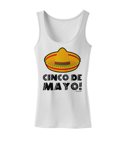 Sombrero Design - Cinco de Mayo Womens Tank Top by TooLoud-Womens Tank Tops-TooLoud-White-X-Small-Davson Sales