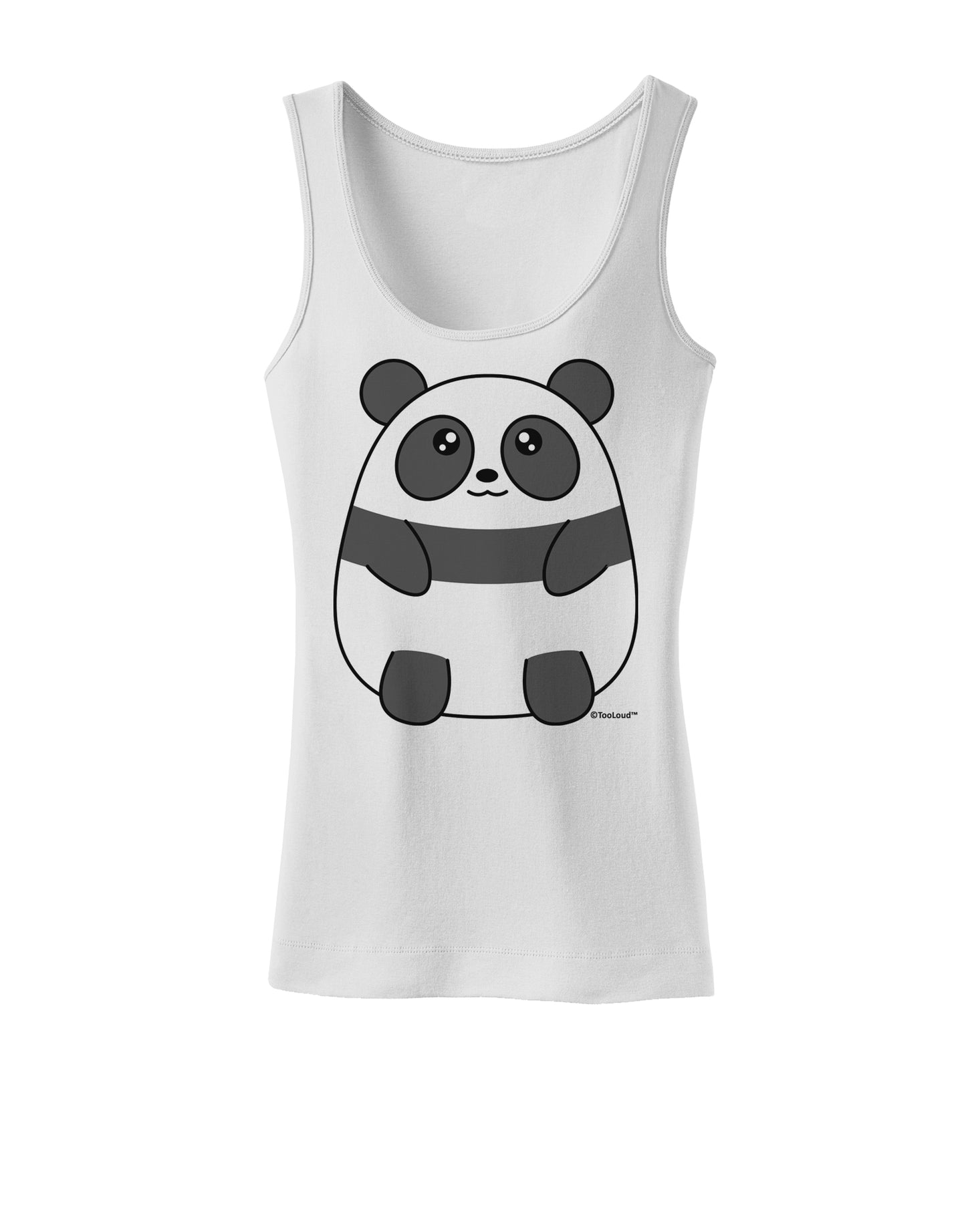 Cute Panda Bear Womens Tank Top by TooLoud-Womens Tank Tops-TooLoud-White-X-Small-Davson Sales