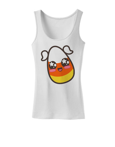 Cute Girl Child Candy Corn Family Halloween Womens Tank Top-Womens Tank Tops-TooLoud-White-X-Small-Davson Sales