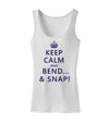 Keep Calm and Bend and Snap Womens Tank Top-Womens Tank Tops-TooLoud-White-X-Small-Davson Sales