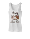 Beauty has no skin Tone Womens Petite Tank Top-Womens Tank Tops-TooLoud-White-X-Small-Davson Sales