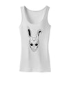 Scary Face Bunny White Womens Tank Top-Womens Tank Tops-TooLoud-White-X-Small-Davson Sales