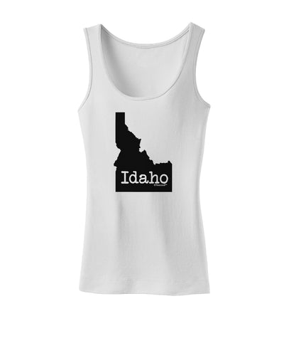 Idaho - United States Shape Womens Tank Top by TooLoud-Womens Tank Tops-TooLoud-White-X-Small-Davson Sales