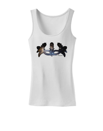 Galaxy Masquerade Mask Womens Tank Top by TooLoud-Womens Tank Tops-TooLoud-White-X-Small-Davson Sales