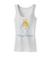 Merry Christmas Cute Angel Girl Womens Tank Top-Womens Tank Tops-TooLoud-White-X-Small-Davson Sales