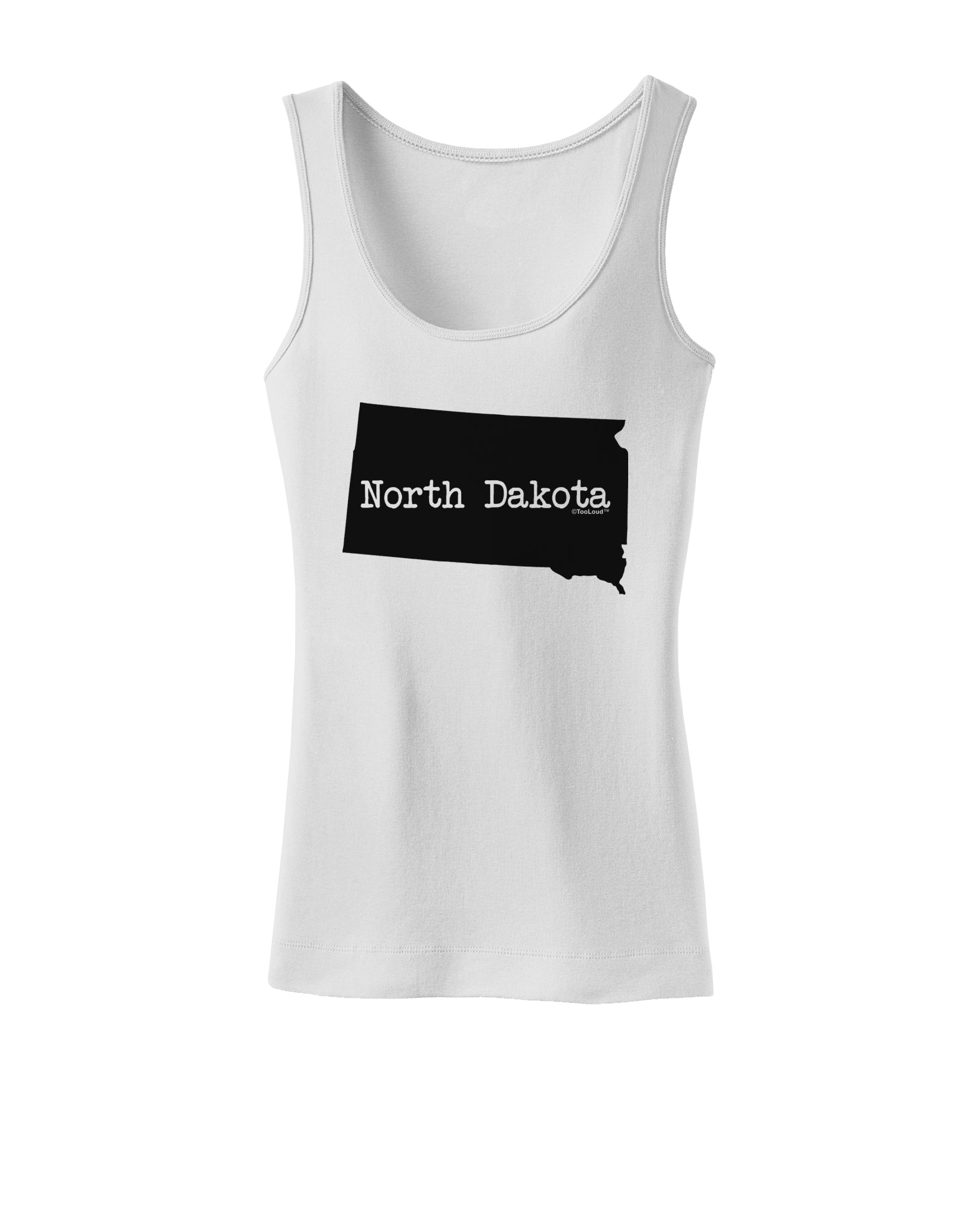 North Dakota - United States Shape Womens Tank Top by TooLoud-Womens Tank Tops-TooLoud-White-X-Small-Davson Sales