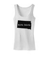 North Dakota - United States Shape Womens Tank Top by TooLoud-Womens Tank Tops-TooLoud-White-X-Small-Davson Sales