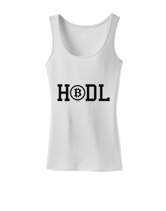 HODL Bitcoin Womens Petite Tank Top-Womens Tank Tops-TooLoud-White-X-Small-Davson Sales