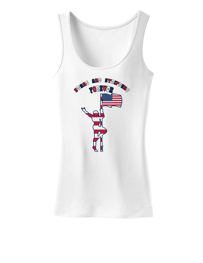 Stars and Strippers Forever Male Womens Tank Top-Womens Tank Tops-TooLoud-White-X-Small-Davson Sales