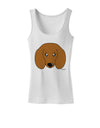 Cute Doxie Dachshund Dog Womens Tank Top by TooLoud-Womens Tank Tops-TooLoud-White-X-Small-Davson Sales