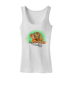 Squirrel Monkey Watercolor Text Womens Tank Top-Womens Tank Tops-TooLoud-White-X-Small-Davson Sales