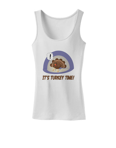 Escaping Turkey - Turkey Time Funny Womens Tank Top-Womens Tank Tops-TooLoud-White-X-Small-Davson Sales