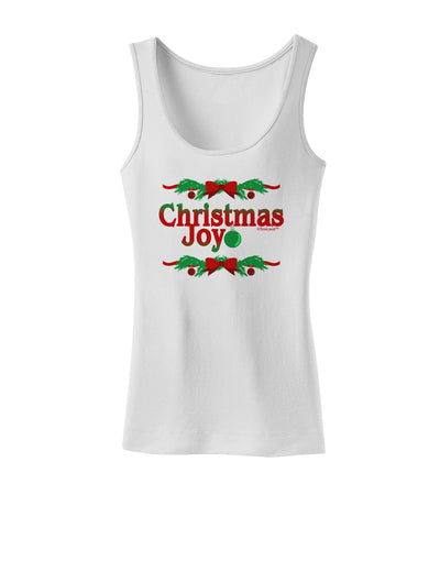 Christmas Joy Color Womens Tank Top-Womens Tank Tops-TooLoud-White-X-Small-Davson Sales