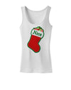 Nice Stocking Cute Christmas Womens Tank Top-Womens Tank Tops-TooLoud-White-X-Small-Davson Sales