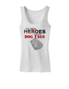 Heroes Dog Tags Womens Tank Top-Womens Tank Tops-TooLoud-White-X-Small-Davson Sales