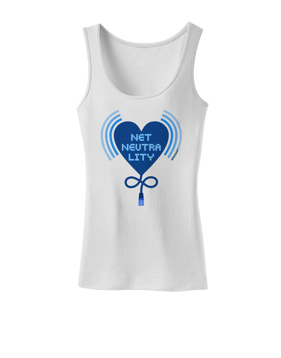 Heart Net Neutrality Womens Tank Top-Womens Tank Tops-TooLoud-White-X-Small-Davson Sales