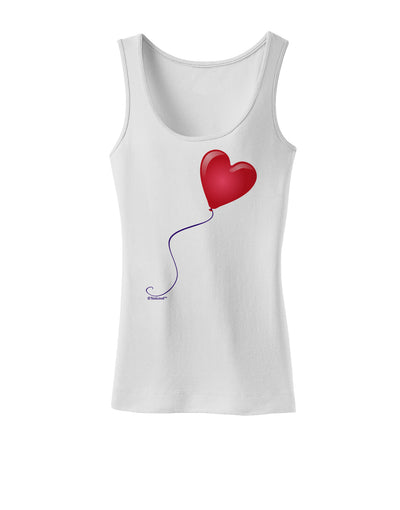 Cute Red Heart Balloon Womens Tank Top-Womens Tank Tops-TooLoud-White-X-Small-Davson Sales