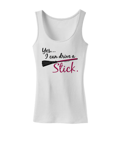 Drive Stick Pink Womens Tank Top-Womens Tank Tops-TooLoud-White-X-Small-Davson Sales