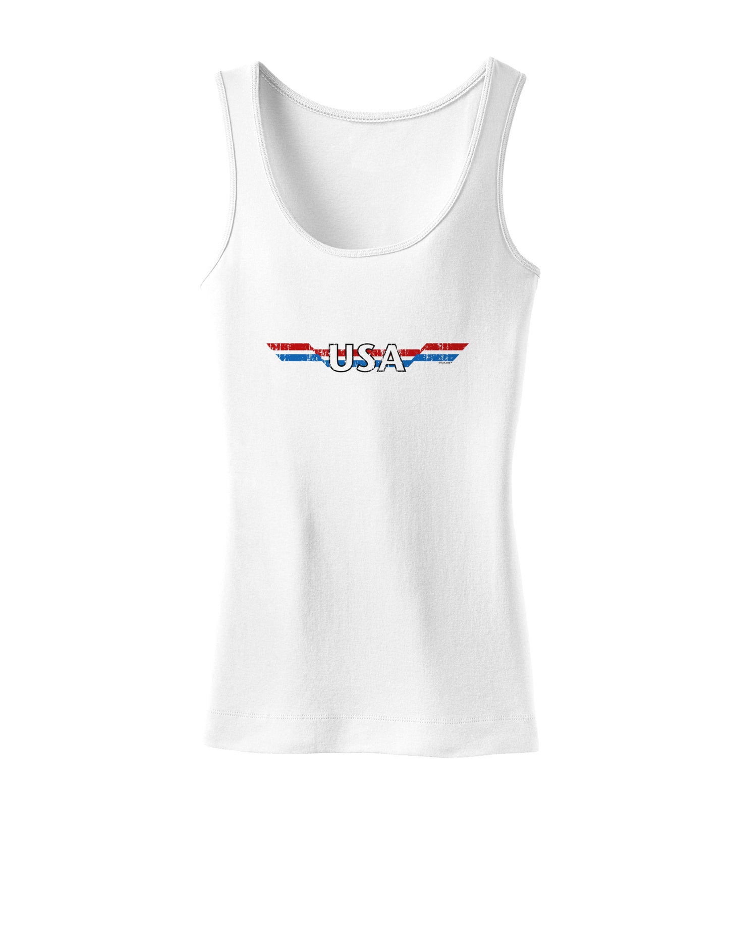 USA Stripes Vintage Womens Tank Top-Womens Tank Tops-TooLoud-White-X-Small-Davson Sales